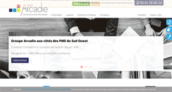 Desktop Screenshot of groupe-arcadie.com